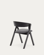 Load image into Gallery viewer, Godia Chair Black &amp; Grey Chenille