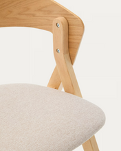 Load image into Gallery viewer, Godia Chair Natural &amp; Beige Chenille