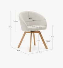 Load image into Gallery viewer, Marvin Chair Beige Chenille