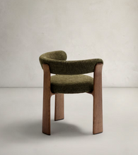 Load image into Gallery viewer, Granite Dining Chair Green Chenille &amp; Walnut
