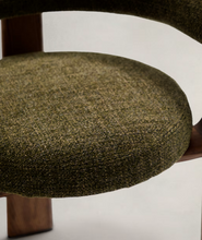Load image into Gallery viewer, Granite Dining Chair Green Chenille &amp; Walnut