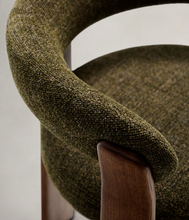 Load image into Gallery viewer, Granite Dining Chair Green Chenille &amp; Walnut
