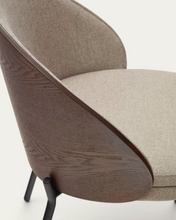 Load image into Gallery viewer, Eamy Chair Light Brown &amp; Wenge Finish
