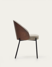 Load image into Gallery viewer, Eamy Chair Light Brown &amp; Wenge Finish