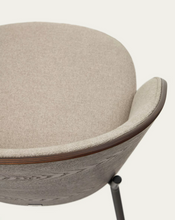 Load image into Gallery viewer, Eamy Chair Light Brown &amp; Wenge Finish