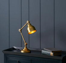 Load image into Gallery viewer, Brompton Desk Light, Brass