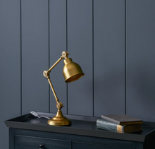 Load image into Gallery viewer, Brompton Desk Light, Brass