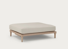 Load image into Gallery viewer, Ophelia Footstool Large - Heavyweight Linen Pale Oat