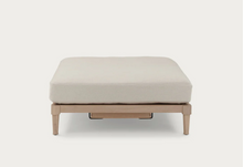 Load image into Gallery viewer, Ophelia Footstool Large - Heavyweight Linen Pale Oat