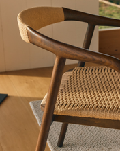 Load image into Gallery viewer, Derile Chair Walnut Finish
