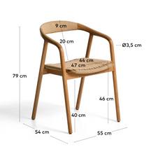 Load image into Gallery viewer, Derile Chair Oak Finish
