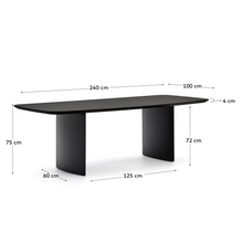 Load image into Gallery viewer, Litto Dining Table Black Finish