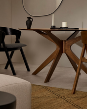 Load image into Gallery viewer, Naanim Oval Table Walnut Finish