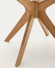 Load image into Gallery viewer, Naanim Round Table Oak Finish