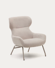 Load image into Gallery viewer, Belina Armchair Beige Chenille &amp; Beige Leg