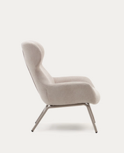 Load image into Gallery viewer, Belina Armchair Beige Chenille &amp; Beige Leg