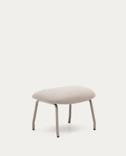 Load image into Gallery viewer, Belina Footrest Beige Chenille &amp; Beige Leg