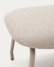 Load image into Gallery viewer, Belina Footrest Beige Chenille &amp; Beige Leg