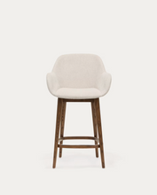 Load image into Gallery viewer, Konna Stool Beige &amp; Dark Finish 65cm