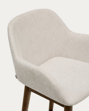 Load image into Gallery viewer, Konna Stool Beige &amp; Dark Finish 65cm