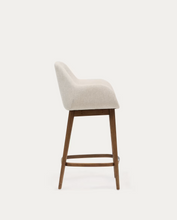 Load image into Gallery viewer, Konna Stool Beige &amp; Dark Finish 65cm
