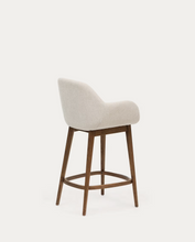 Load image into Gallery viewer, Konna Stool Beige &amp; Dark Finish 65cm
