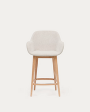 Load image into Gallery viewer, Konna Stool Beige &amp; Light Finish