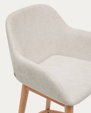 Load image into Gallery viewer, Konna Stool Beige &amp; Light Finish