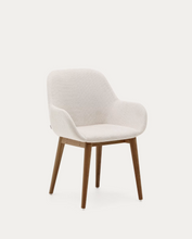 Load image into Gallery viewer, Konna Chair Beige &amp; Dark Finish