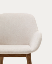 Load image into Gallery viewer, Konna Chair Beige &amp; Dark Finish