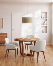 Load image into Gallery viewer, Konna Chair Beige &amp; Dark Finish