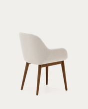 Load image into Gallery viewer, Konna Chair Beige &amp; Dark Finish