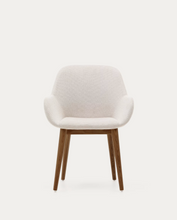 Load image into Gallery viewer, Konna Chair Beige &amp; Dark Finish
