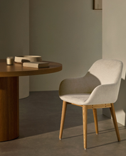 Load image into Gallery viewer, Konna Chair Beige &amp; Natural Finish