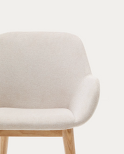 Load image into Gallery viewer, Konna Chair Beige &amp; Natural Finish