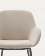 Load image into Gallery viewer, Konna Chair Beige &amp; Black Leg
