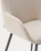 Load image into Gallery viewer, Konna Chair Beige &amp; Black Leg
