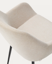 Load image into Gallery viewer, Konna Chair Beige &amp; Black Leg