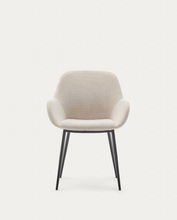 Load image into Gallery viewer, Konna Chair Beige &amp; Black Leg