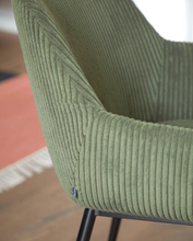 Load image into Gallery viewer, Konna Chair Dark Green &amp; Black Leg
