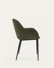 Load image into Gallery viewer, Konna Chair Dark Green &amp; Black Leg