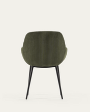Load image into Gallery viewer, Konna Chair Dark Green &amp; Black Leg