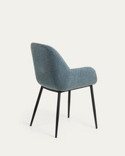 Load image into Gallery viewer, Konna Chair Light Blue &amp; Black Leg