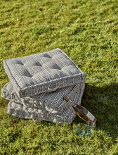 Load image into Gallery viewer, Florrie Floor Cushion 55x55cm - Navy