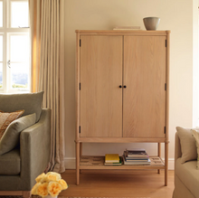Load image into Gallery viewer, Frome Oak Drinks &amp; Storage Cabinet, Natural Oak