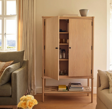 Load image into Gallery viewer, Frome Oak Drinks &amp; Storage Cabinet, Natural Oak
