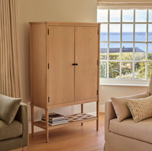 Load image into Gallery viewer, Frome Oak Drinks &amp; Storage Cabinet, Natural Oak
