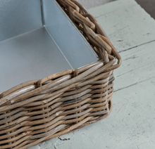 Load image into Gallery viewer, Littleton Wicker Square Basket
