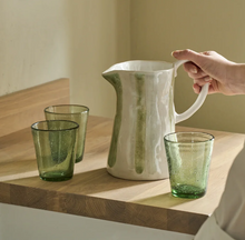 Load image into Gallery viewer, Hollywell Jug, Green Stripe