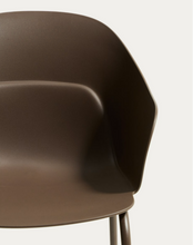 Load image into Gallery viewer, Sanile chair with brown-finish steel legs